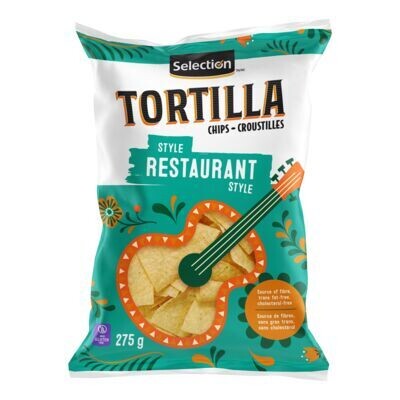SELECTION Croustilles de tortillas style restaurant 275 g