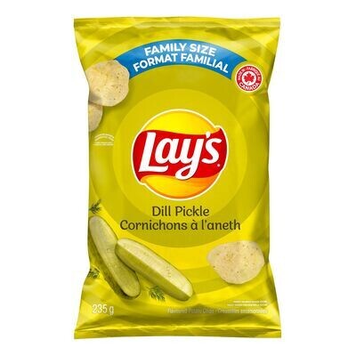 LAY&#39;S Croustilles aux cornichons à l&#39;aneth, Format familial 235 g