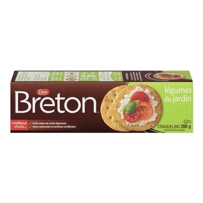DARE Craquelins à saveur de légumes du jardin, Breton 200 g