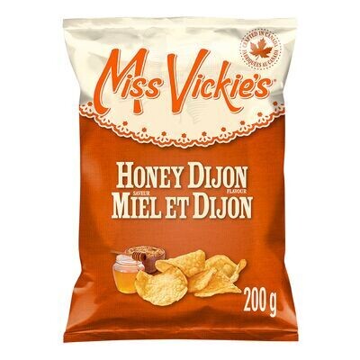 MISS VICKIE&#39;S Croustilles cuites à la marmite au miel et Dijon 200 g