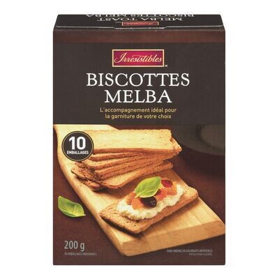 IRRESISTIBLES Biscottes Melba 200 g