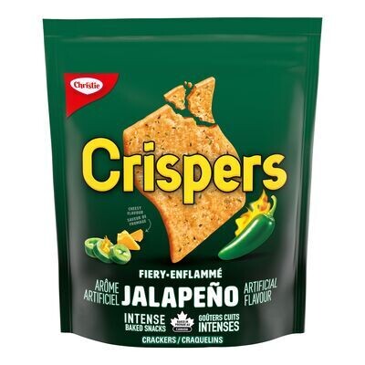 CRISPERS Craquelins à saveur de jalapeno enflammé, Crispers 145 g