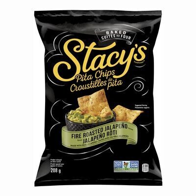 STACY&#39;S Croustilles de pita au jalapeño rôti 208 g