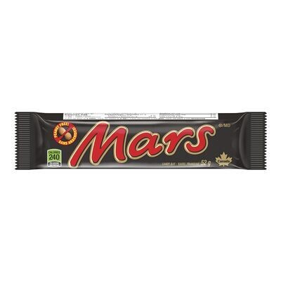 MARS Barre de chocolat, Mars 52 g
