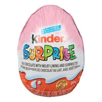 KINDER SURPRISE Œuf en chocolat au lait avec jouet surprise 20 g
