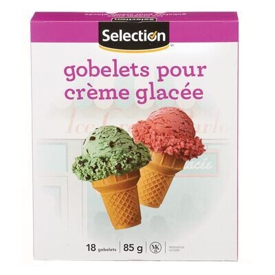 SELECTION Gobelets à crème glacée 18 un