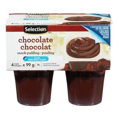 SELECTION Poudings au chocolat 4 un