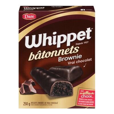 DARE Bâtonnets au brownie, Whippet 250 g