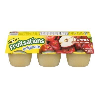 MOTT&#39;S Compote de pomme originale, Fruitsations 6x113 g