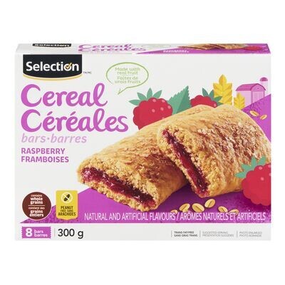 SELECTION Barres de céréales aux framboises 300 g