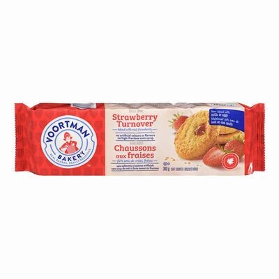 VOORTMAN Biscuits tendres chaussons aux fraises 300 g