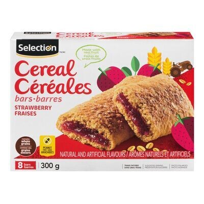 SELECTION Barres de céréales aux fraises 300 g