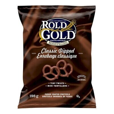 ROLD GOLD Mini tortillons de bretzels enrobés de fudge 198 g