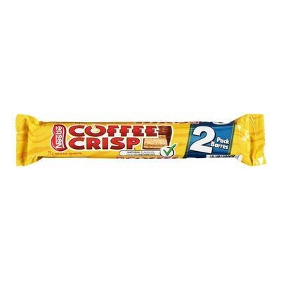 NESTLÉ Barres à saveur de chocolat et de café, Coffee Crisp 75 g