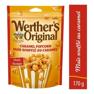 WERTHER&#39;S ORIGINAL Maïs soufflé au caramel 170 g