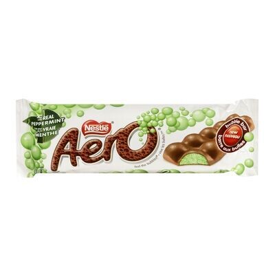 NESTLÉ Barre de chocolat à saveur de menthe, Aero 41 g