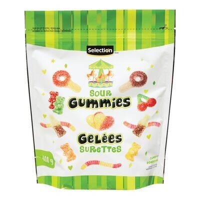 SELECTION Bonbons gelées surettes 400 g