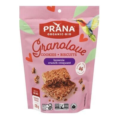 PRANA Biscuits sans gluten biologiques au brownie 120 g