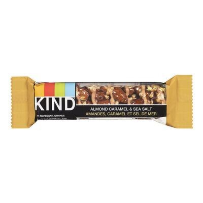 KIND Barre au caramel, noix, amandes et sel de mer 40 g