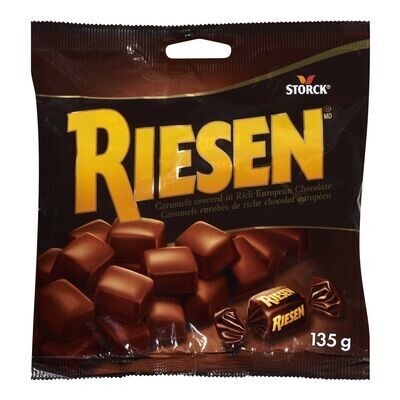 RIESEN Caramels enrobés de riche chocolat européen 135 g