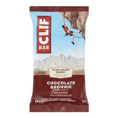 CLIF BAR Barre énergétique à saveur de brownie au chocolat 68 g