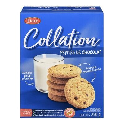 DARE Biscuits aux pépites de chocolat, Collation 250 g