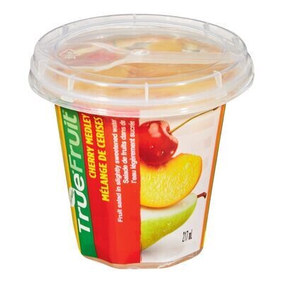 TRUE FRUIT Salade de fruits avec mélange de cerises 217 ml