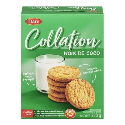 DARE Biscuits à la noix de coco, Collation 250 g