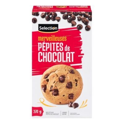 SELECTION Biscuits aux pépites de chocolat 270 g