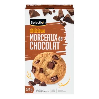 SELECTION Biscuits aux morceaux de chocolat 270 g