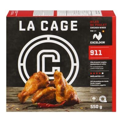 LA CAGE Ailes de poulet 911 surgelées 550 g