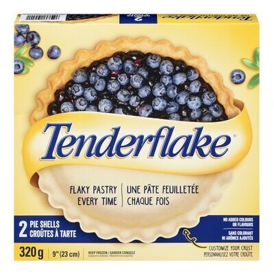 TENDERFLAKE Croûtes à tarte ordinaires surgelées 320 g