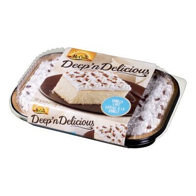 MCCAIN Gâteau à la vanille surgelé, Deep&#39;n Delicious 510 g