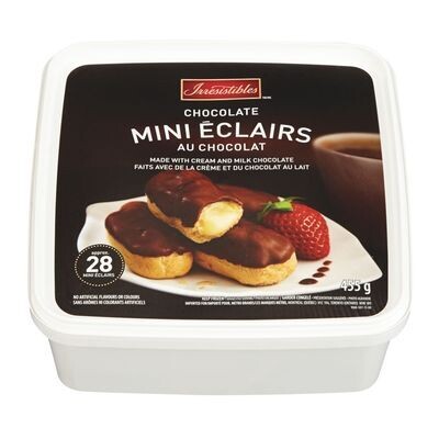 IRRESISTIBLES Mini éclairs au chocolat surgelés Approx. 28 un - 455 g