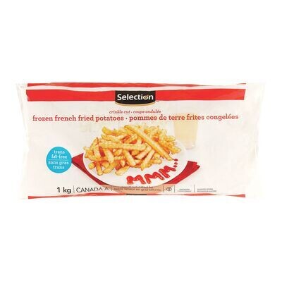SELECTION Frites coupe ondulée surgelées 800 gr