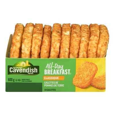 LES FERMES CAVENDISH Galettes de pommes de terre 600 g