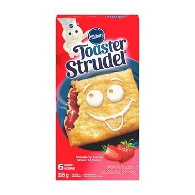 TOASTER STRUDEL Pâtisseries aux fraises avec glaçage 326 g