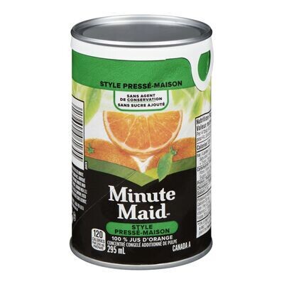 MINUTE MAID Jus d&#39;orange style pressé-maison concentré surgelé 295 mL