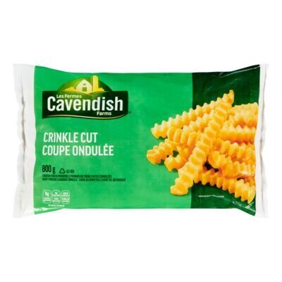 LES FERMES CAVENDISH Frites coupe ondulée surgelées 800 g