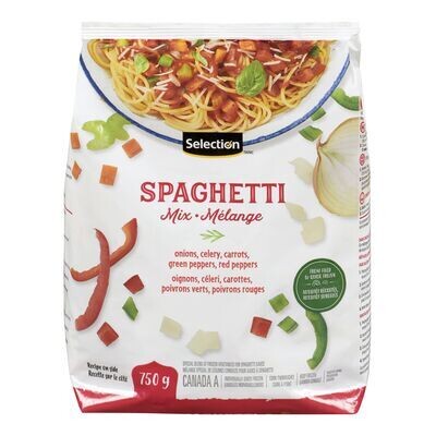 SELECTION Mélange de légumes pour sauce 750GR à spaghetti surgelé 750 g