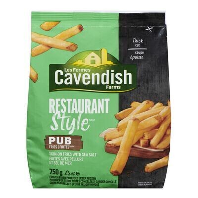 LES FERMES CAVENDISH Frites de style pub, Restaurant Style 750 g