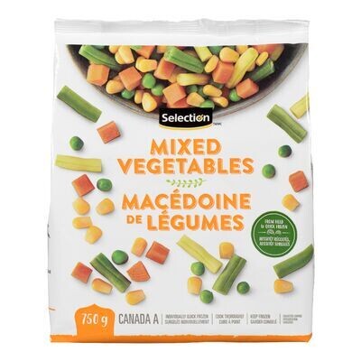 SELECTION Macédoine de légumes surgelée 750 g