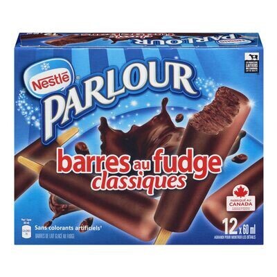 NESTLÉ Barres à saveur de fudge classiques, Parlour 12x60 mL