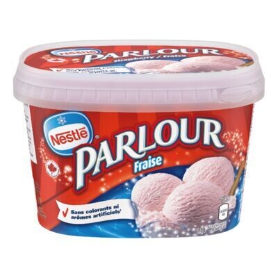 PARLOUR Dessert glacé à la fraise 1.5 L