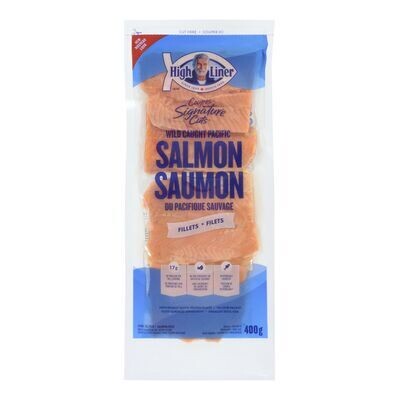 HIGH LINER Filets de saumon sauvage du Pacifique surgelés, Coupes Signature 400 g