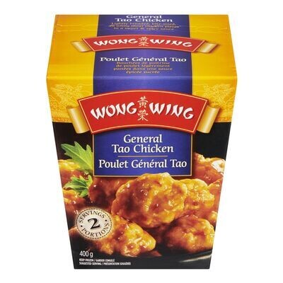 WONG WING Poulet Général Tao surgelé 2 portions, 400 g