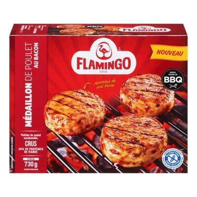 FLAMINGO Médaillon de poulet au bacon surgelé 730 g