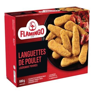 FLAMINGO Languettes de poulet pané surgelées 680 g