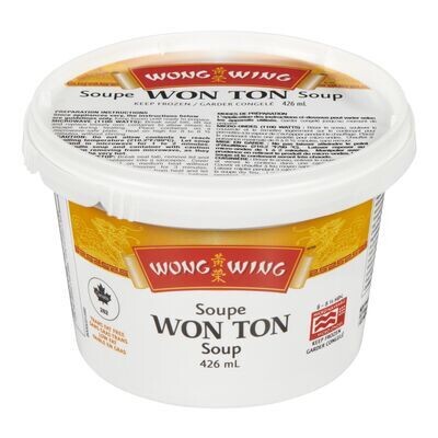 WONG WING Soupe won ton surgelée 426 mL