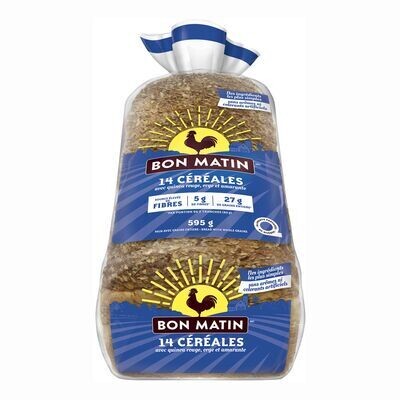 BON MATIN Pain tranché aux 14 céréales 595 g